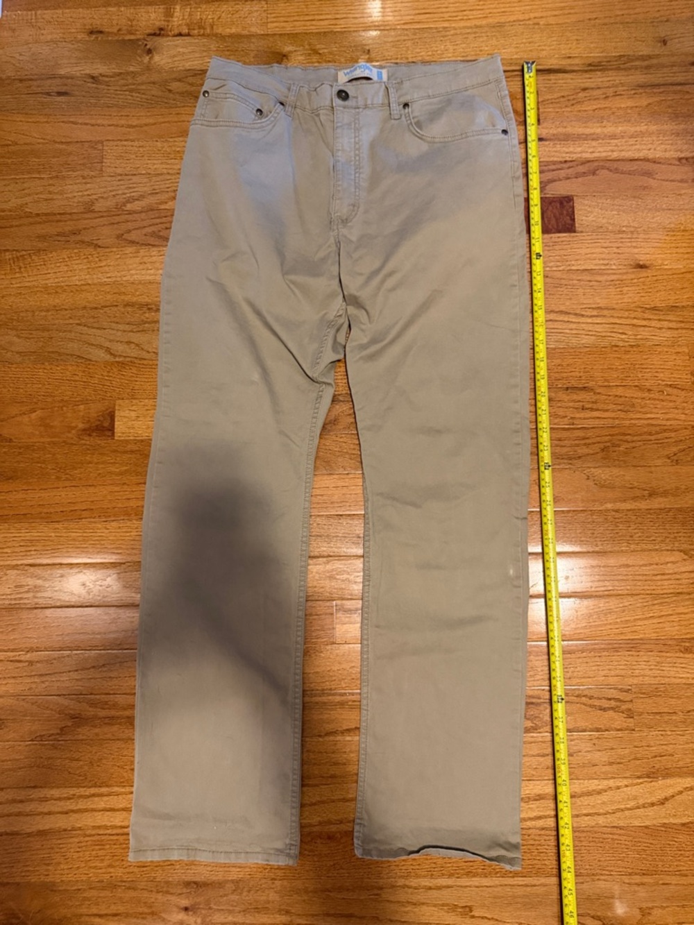 Men's Khaki Straight-Leg Pants - Tan
